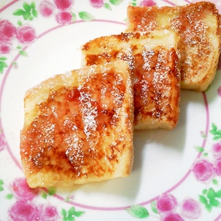 簡単朝食・おやつに☆いちご味のフレンチトースト♪